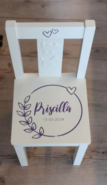 Stoeltje met naam Circle of Love