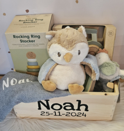 Little Dutch blauwe cadeaupakket  met naam