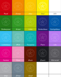 Stoeltje met naam en Hartje