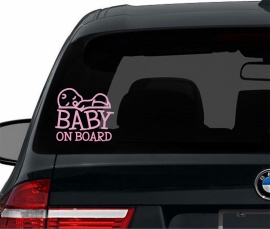 Autosticker Baby on board - Jongen of Meisje