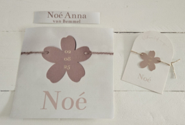 Stickerset van geboortekaartje  voor ikea-stoeltje