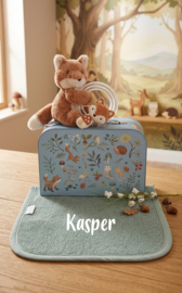 Little Dutch gevuld koffertje Forest Friends / slab met naam