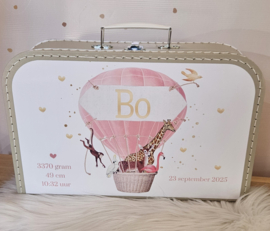 Koffertje met Geboortekaartje