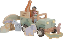 Little Dutch grote houten safari jeep met DIEREN (met naam)