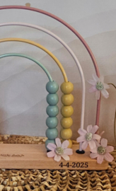 Little Dutch regenboog telraam met naam fairy garden