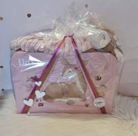 Little Dutch koffertje Fairy Garden met knuffeldoekje (met naam)