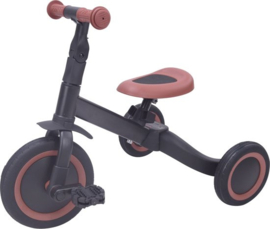 KAYA 4 in 1 driewieler met naam antraciet