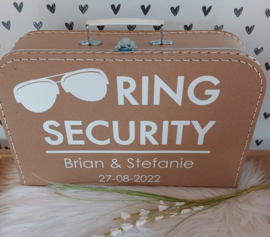 Ring Security koffertje - Met namen bruidspaar