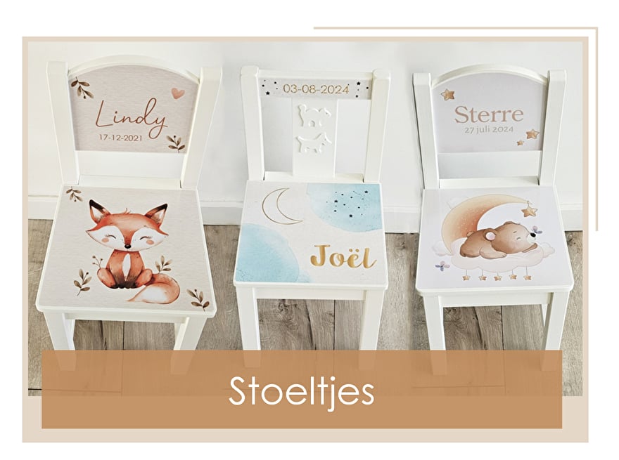 stoeltjes met naam