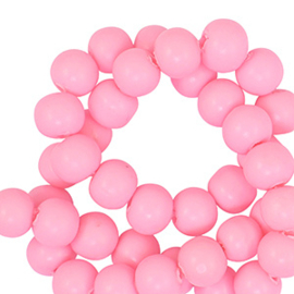 Polymeer kralen 6mm Pink