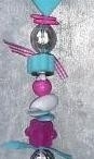 Zeepketting roze / aqua / wit