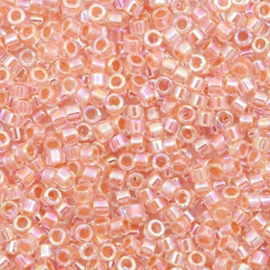 Miyuki Delica 11/0 DB-0054 Dark Peach Lined Crystal AB