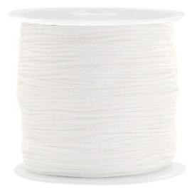 Macramé satijndraad 0.8mm White