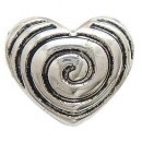 Metallook hart 27 x 24 mm