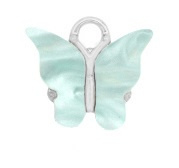 Resin hanger vlinder Silverlight-Blue