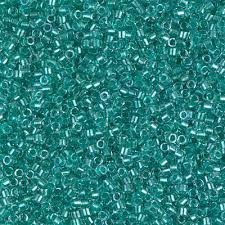 Miyuki Delica 11/0 DB-0904 Sparkling Aqua Green Lined Crystal