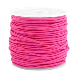 Gekleurd elastisch draad 0,8 mm Light Fluor Rose