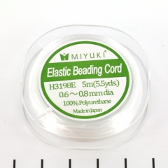 Miyuki elastiek koord - 0.7 mm wit