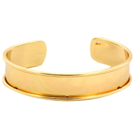 DQ Metaal basis armband 10mm goudkleur (nikkelvrij)