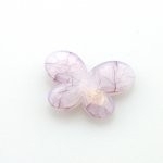 Kunststof kraal vlinder paars  29 x 21 mm