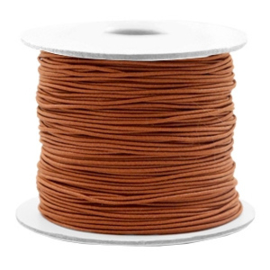 Gekleurd elastisch draad 0,8 mm Copper Brown