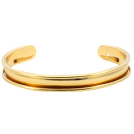 DQ Metaal basis armband 5mm goudkleur (nikkelvrij)