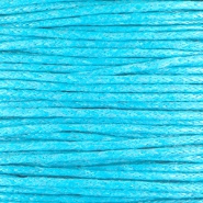 Waxkoord 1 mm Capri Blauw