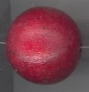Houten kraal rood 20 mm