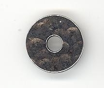Metalen schijfje 15 x 2 mm zilverkleur