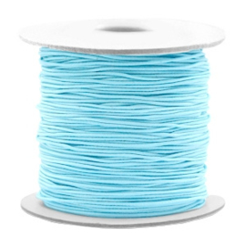 Gekleurd elastisch draad 0,8 mm Light Turqoise Blue