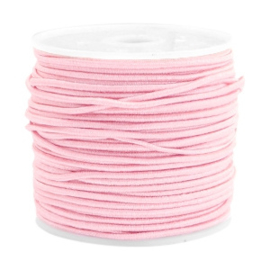 Gekleurd elastisch draad 0,8 mm Light Rose