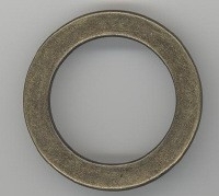 Ring bronskleur 42 mm