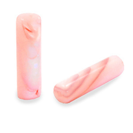 Schelp kralen tube Pink