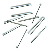 Head pin 16 mm platinum 100 stuks