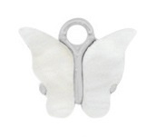 Resin hanger vlinder Silverlight-off White