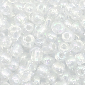 Rocailles 6/0 (4mm) Chrystal Pearl