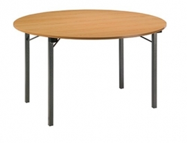 Klaptafel U-beugel melamine rond