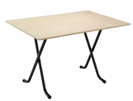 Klaptafel S-beugel melamine rechthoek