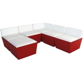 Conic Lounge 70 x 70 cm Rood