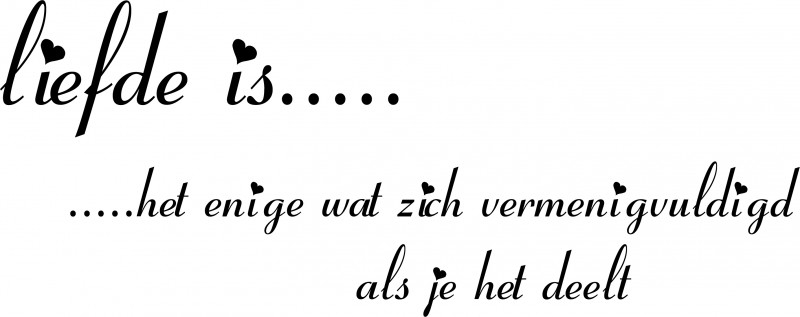 Liefde Is Vermenigvuldigd Eigen Ontwerp Verzoek