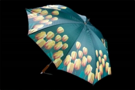 Regenschirm mit Gelben Tulpenprint