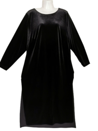 MAT FASHION Aparte stretch velvet jurk 48-50
