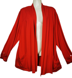 EUGENE KLEIN Trendy rood tricot vest 52