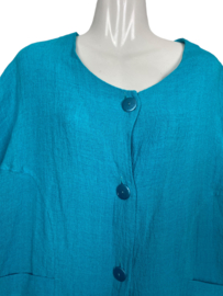 ML ORIGINAL Aparte linnen blouse/jasje 44-46