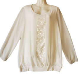 SAMOON Chique roomkleurige blouse 44