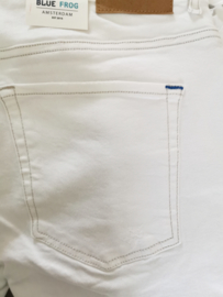 BLUE FROG Trendy witte stretch broek 50 (regular fit)