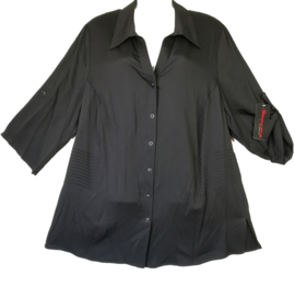 SEMPRE PIU Mooie zwarte blouse 46