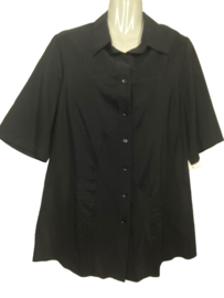 CHALOU Trendy zwarte stretch blouse 44