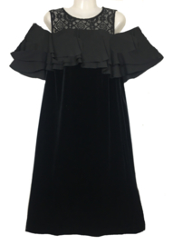 MAT FASHION feestelijke stretch velvet jurk 44-46