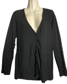 SLIPPELY Trendy zwart stretch vestje 42-44
